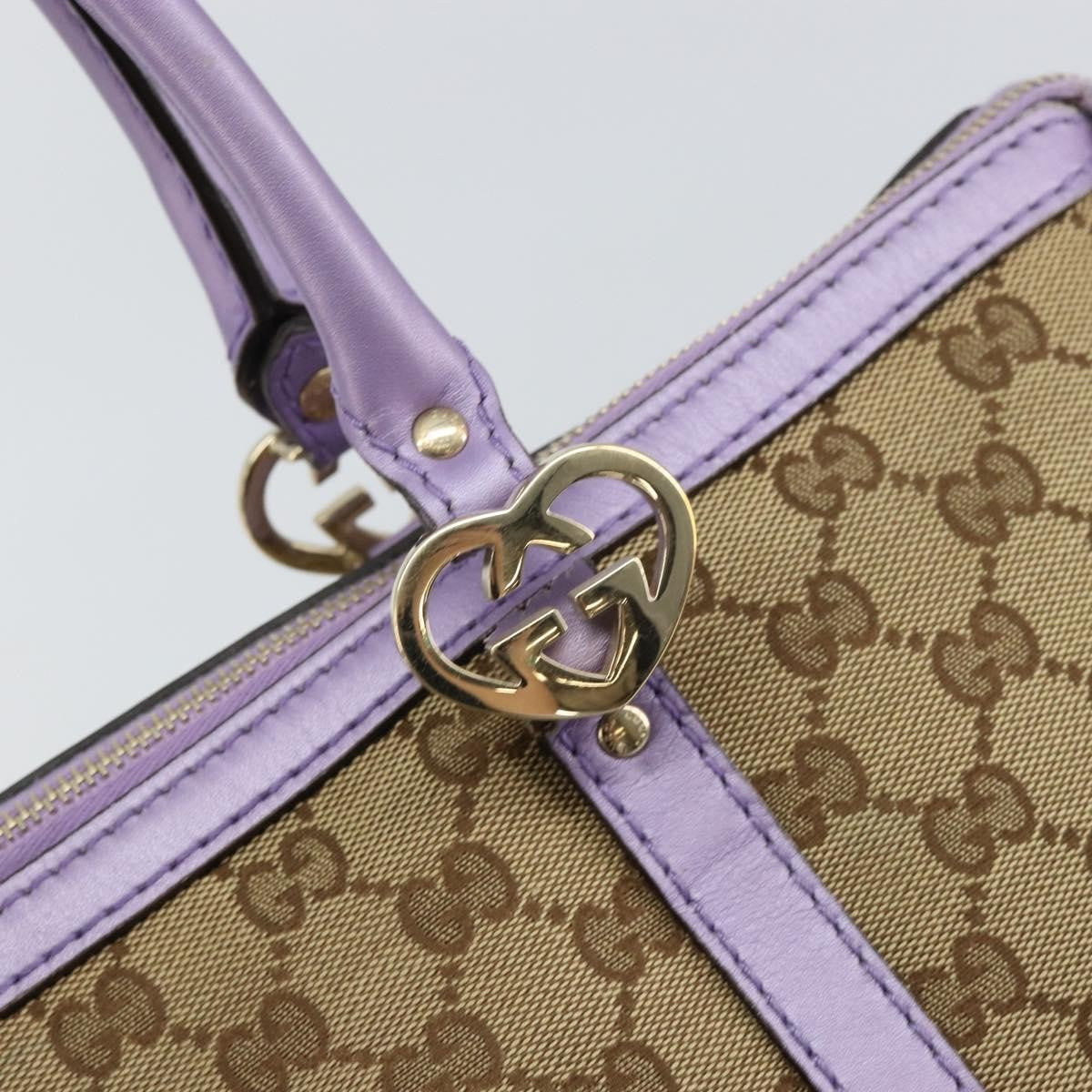 Gucci Lovely Heart Interlocking G Tote GG Canvas