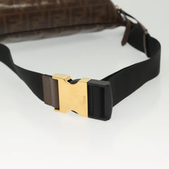 Fendi Mania Logo Waist Bag Zucca Coated Canvas