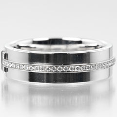 Tiffany & Co. Tiffany T Ring 18K White Gold and Diamonds