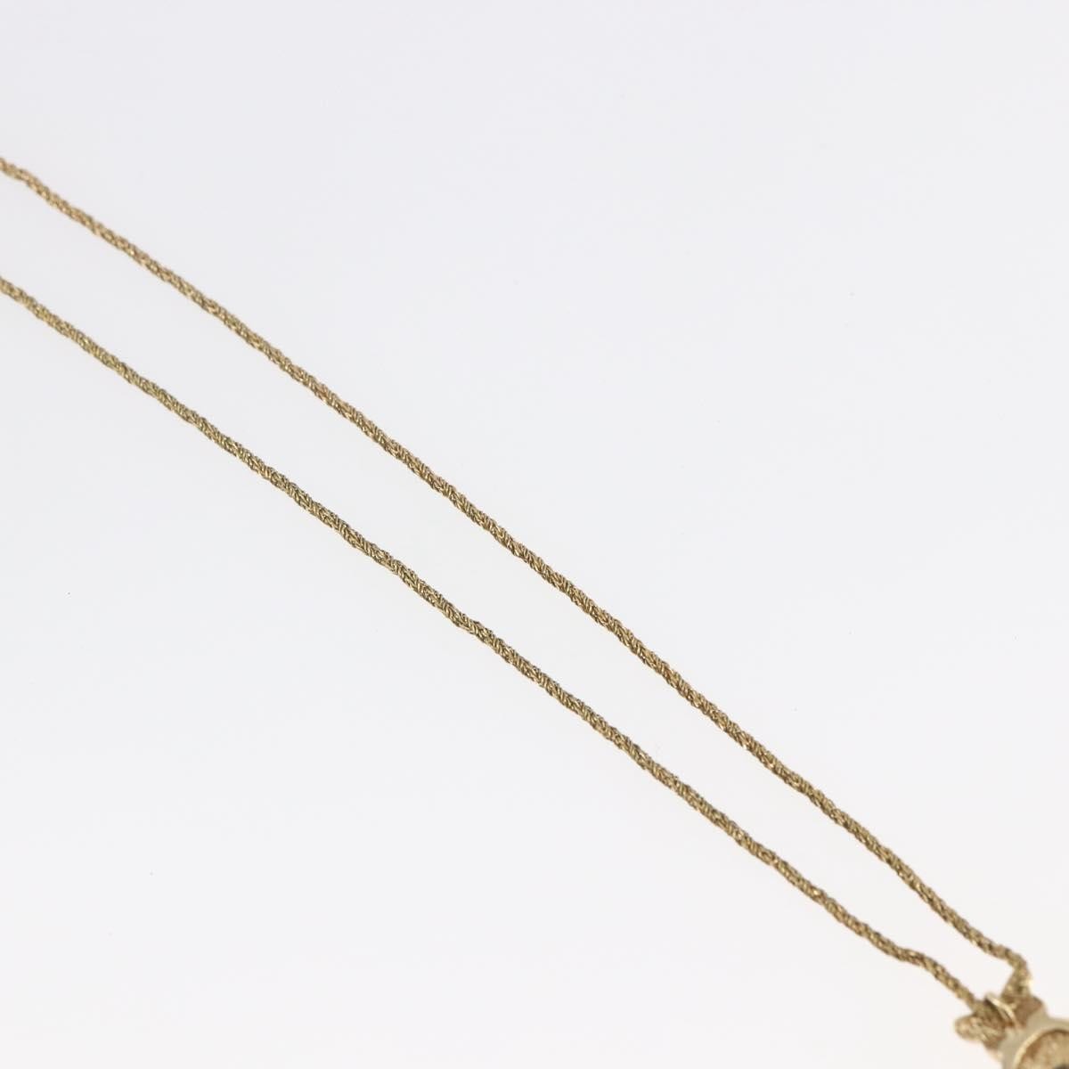 Christian Dior CD Pendant Necklace Metal