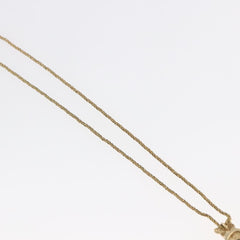 Christian Dior CD Pendant Necklace Metal