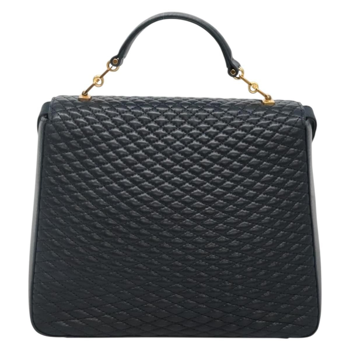 Bally Vintage Handbag Quilted Leather
