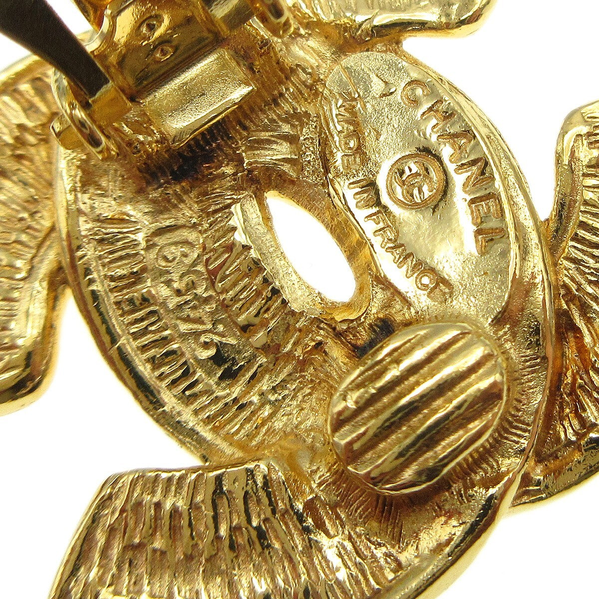 Chanel CC Clip-On Earrings Metal