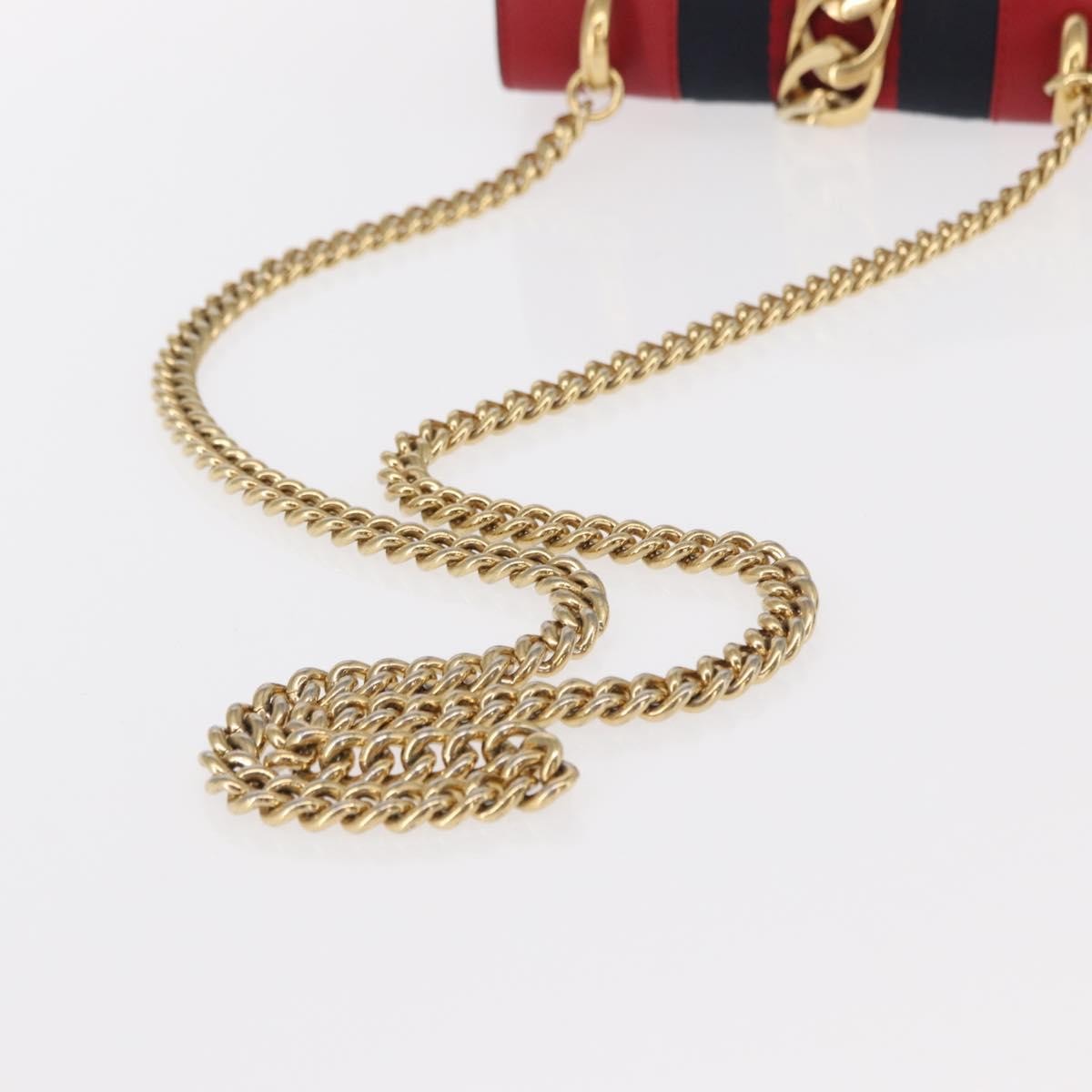 Gucci Sylvie Chain Shoulder Bag Leather