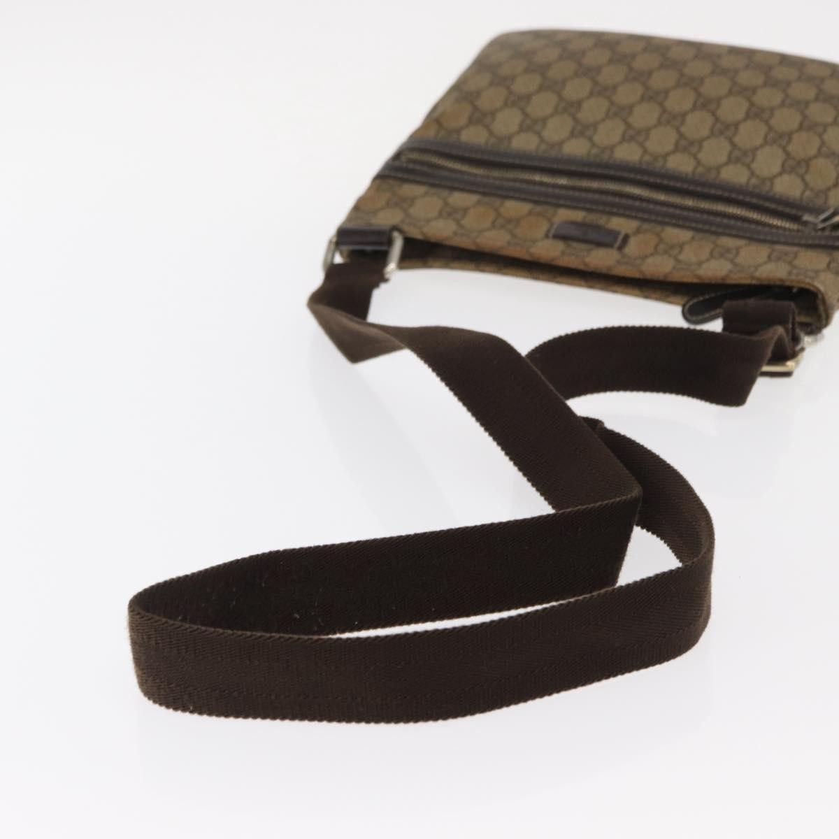 Gucci Flat Messenger Bag GG Coated Canvas