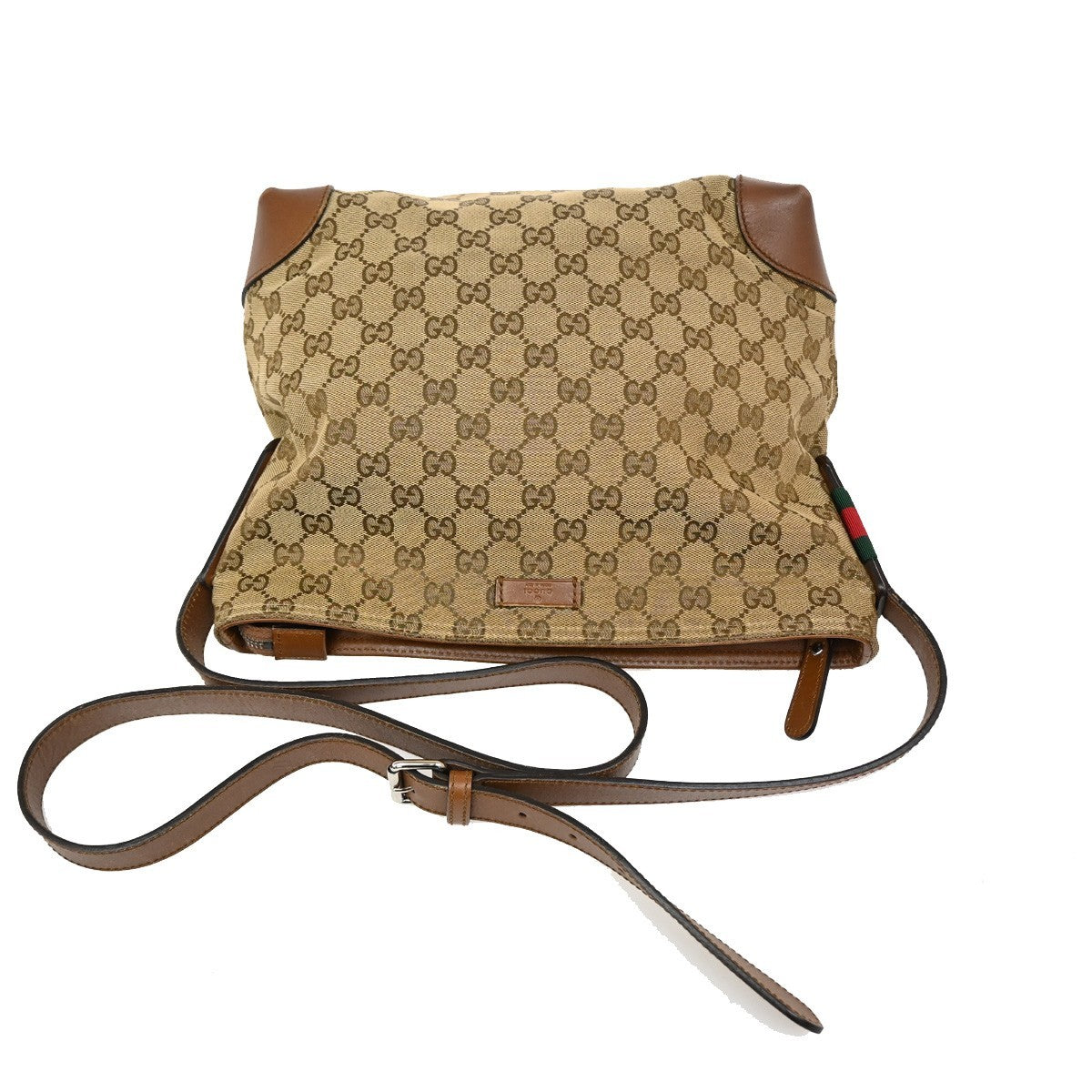 Gucci Web Loop Shoulder Bag GG Canvas