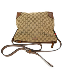 Gucci Web Loop Shoulder Bag GG Canvas