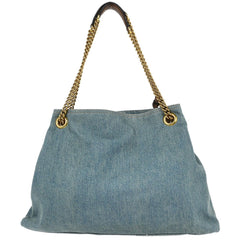 Gucci Soho Chain Strap Shoulder Bag Denim