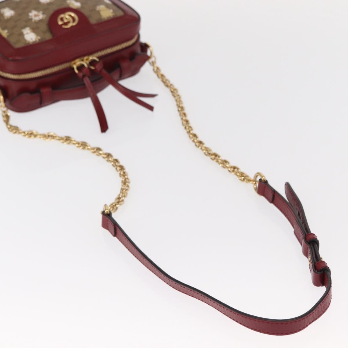 Gucci Doraemon Ophidia Zip Around Camera Bag Printed Mini GG Coated Canvas