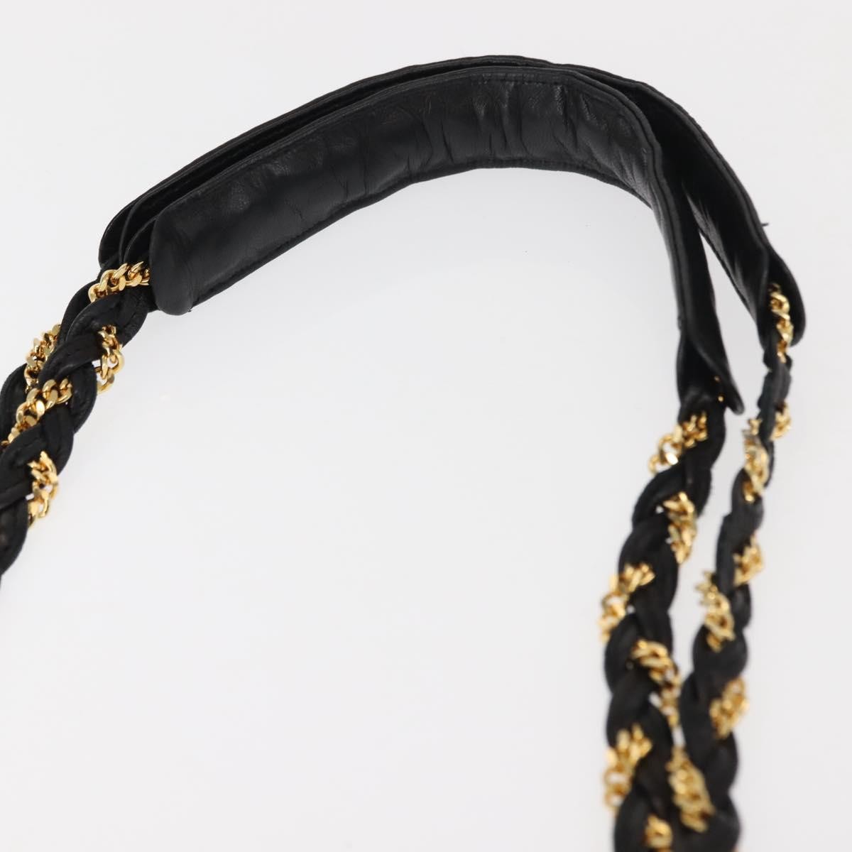 Bally Vintage Chain Shoulder Bag Quilted Leather