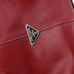 Prada Bowler Bag Canvas with Leather