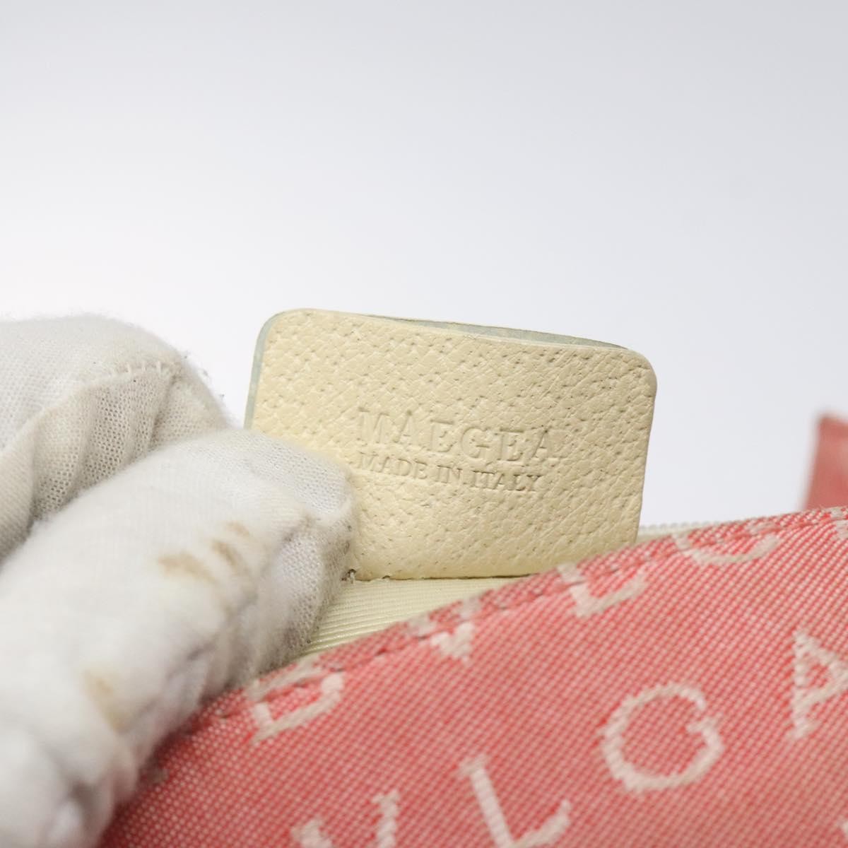 Bvlgari B.Zero1 Logomania Bag Canvas with Leather