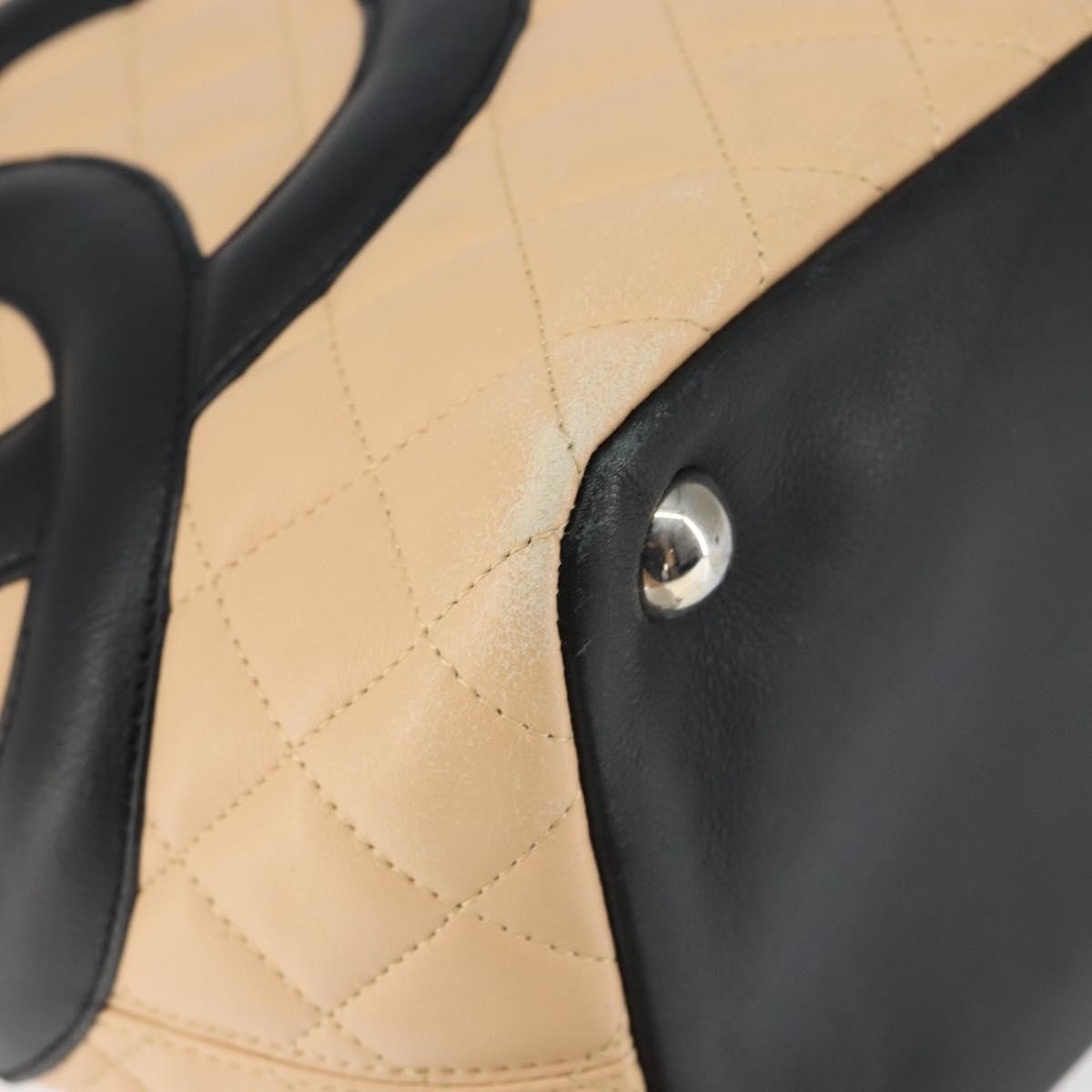 Chanel Cambon Tote Quilted Leather