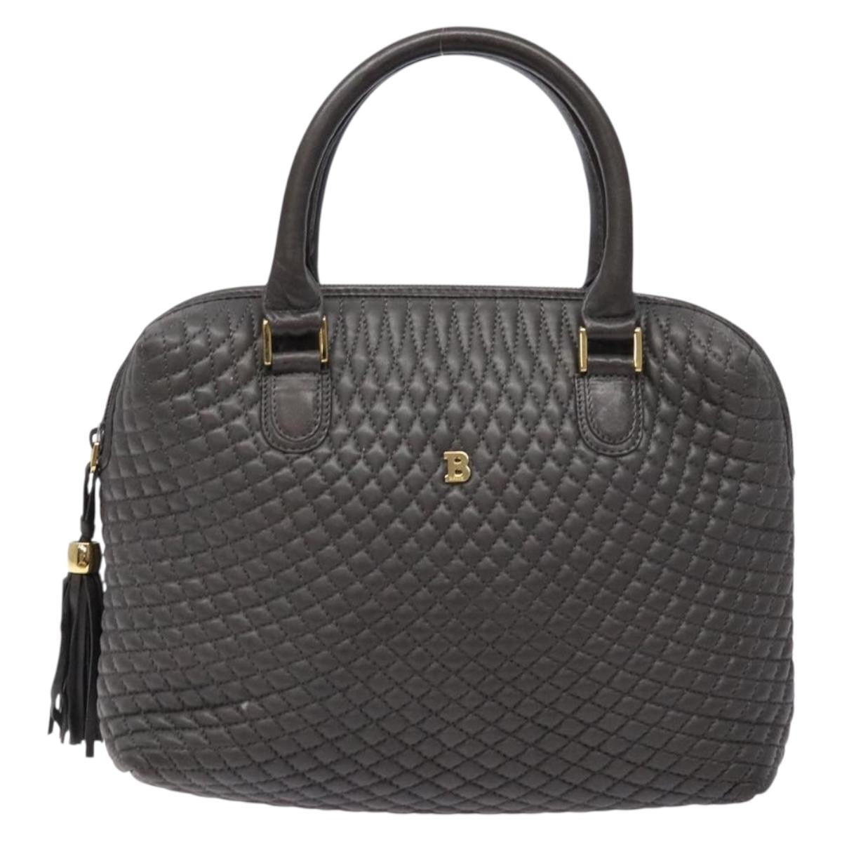 Bally Vintage Handbag Quilted Leather