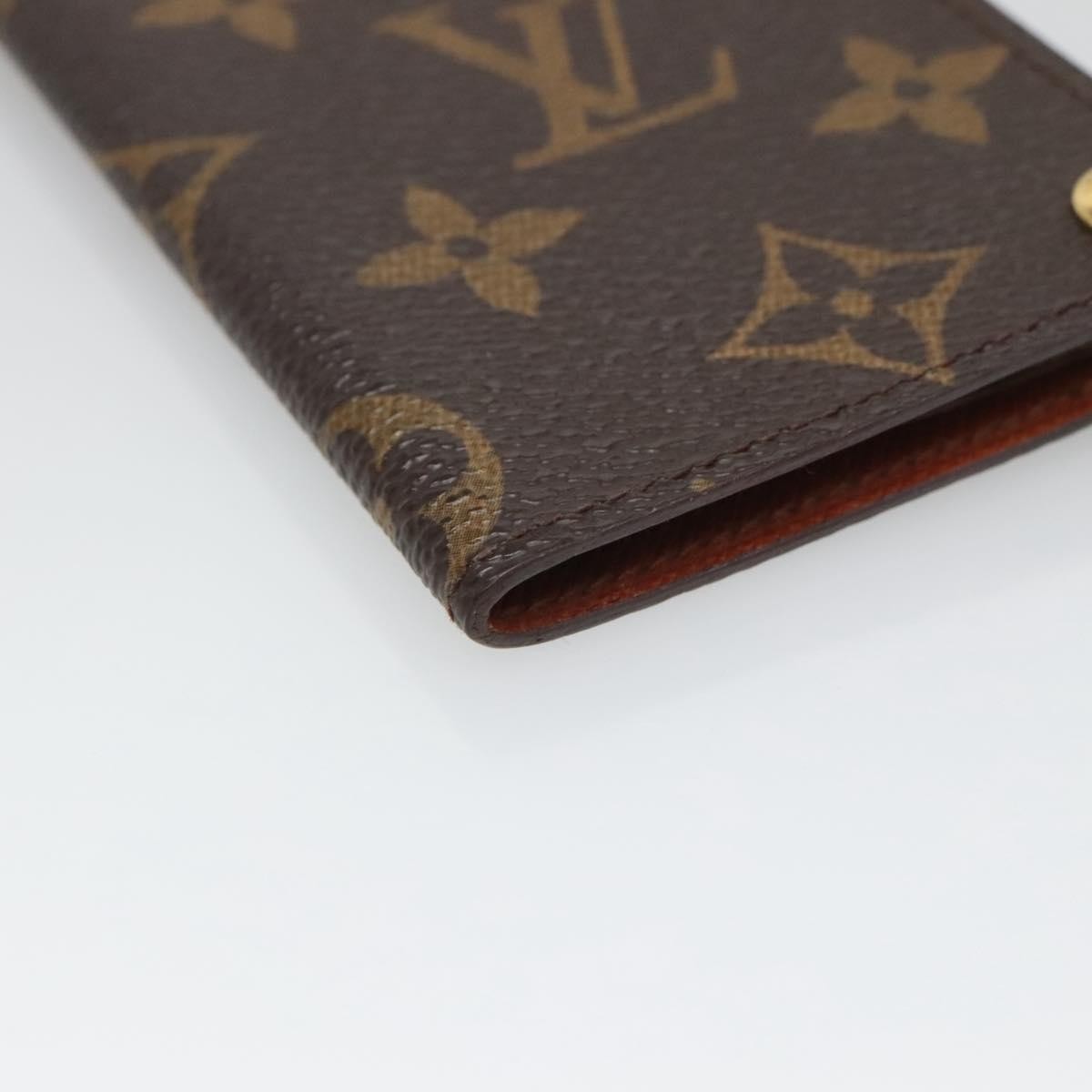 Louis Vuitton Porte Cartes Pression Card Case Monogram Canvas