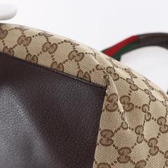 Gucci Web Zip Tote GG Canvas
