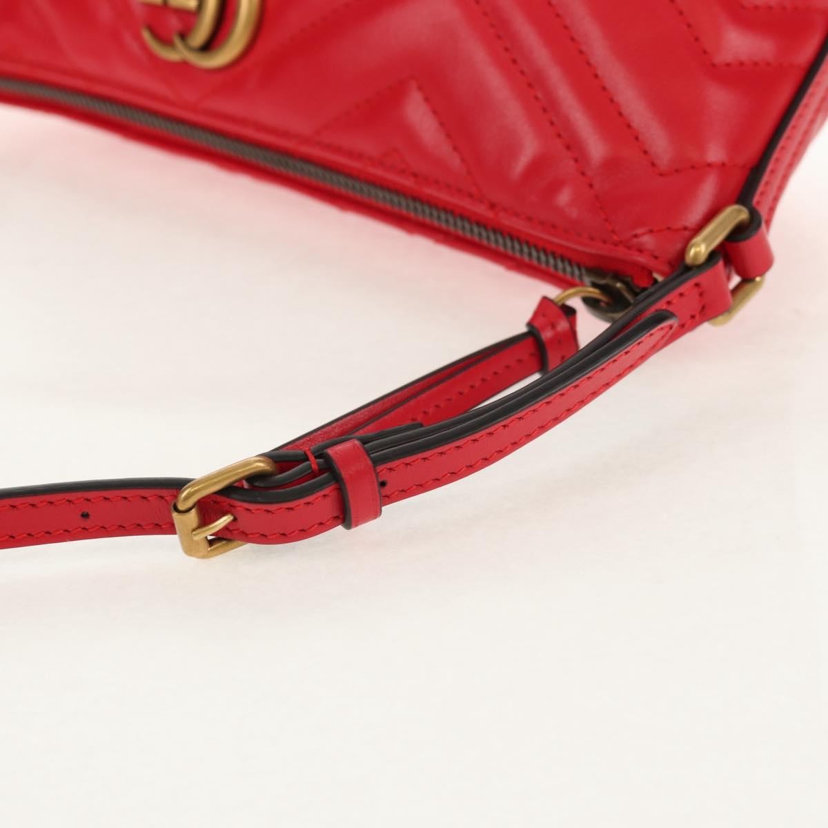 Gucci GG Marmont Pochette Shoulder Bag Matelasse Leather