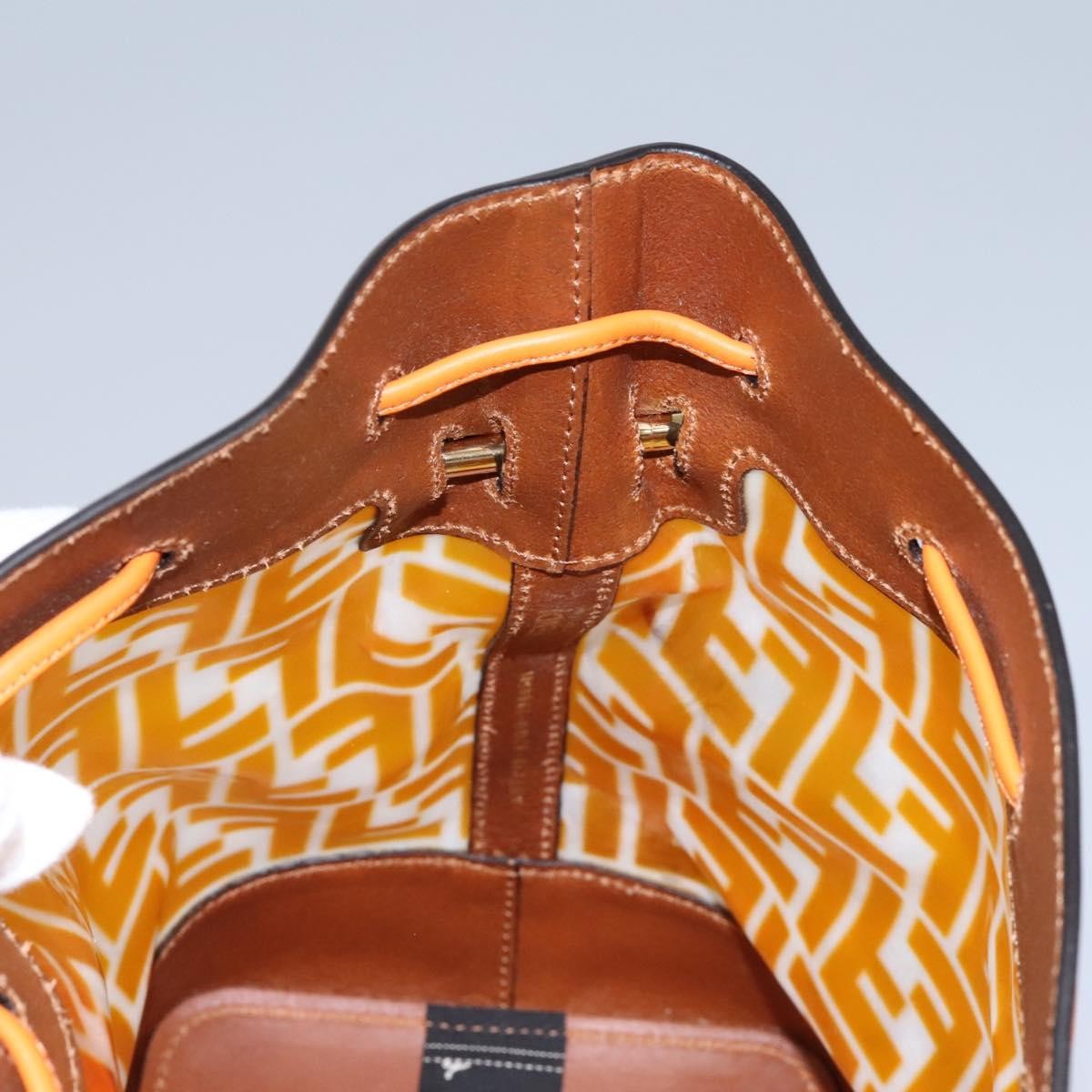 Fendi FF Logo Mon Tresor Bucket Bag Canvas