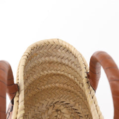 Chloe Marcie Basket Bag Raffia and Leather