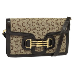 Celine C Sulky Shoulder bag Canvas and Leather