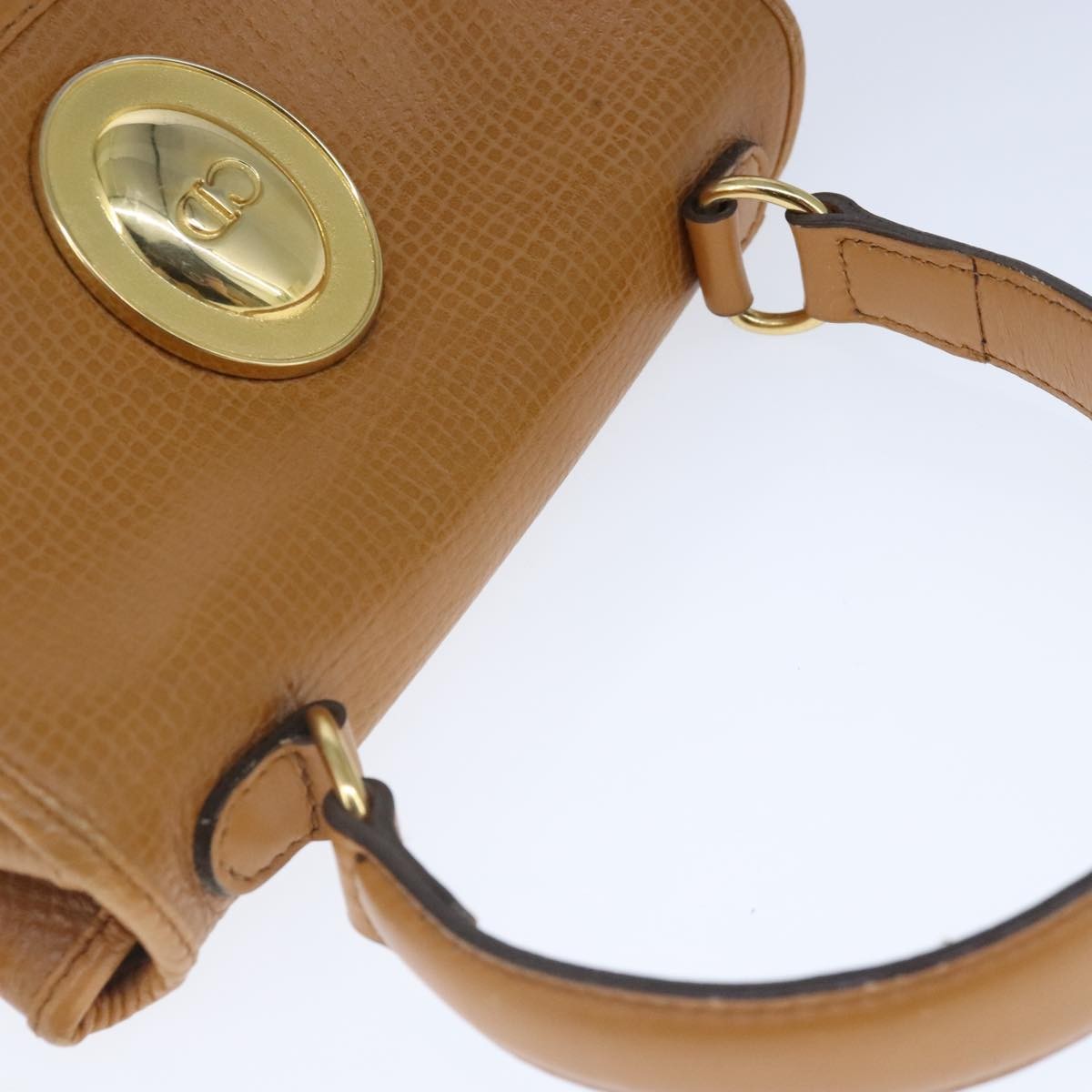 Christian Dior Vintage CD Handbag Leather