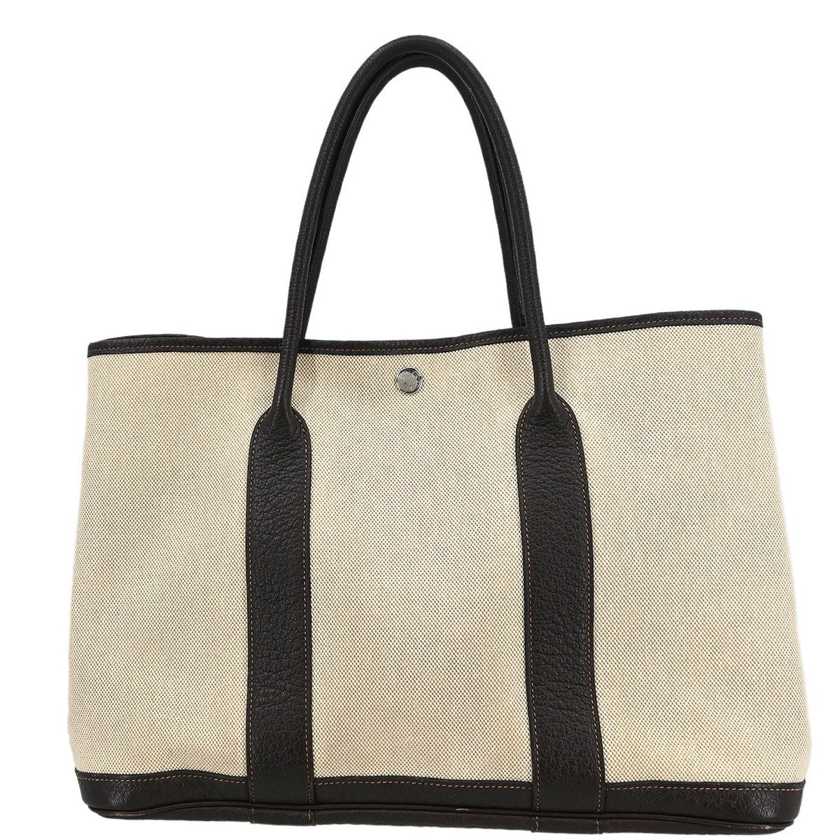 Hermes Garden Party Tote Canvas and Leather