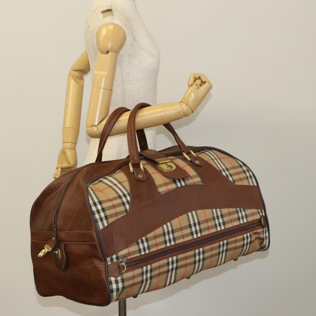Burberry Nova check boston bag Canvas