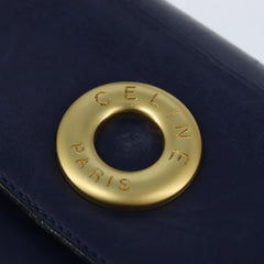 Celine Circle Logo Handbag Leather