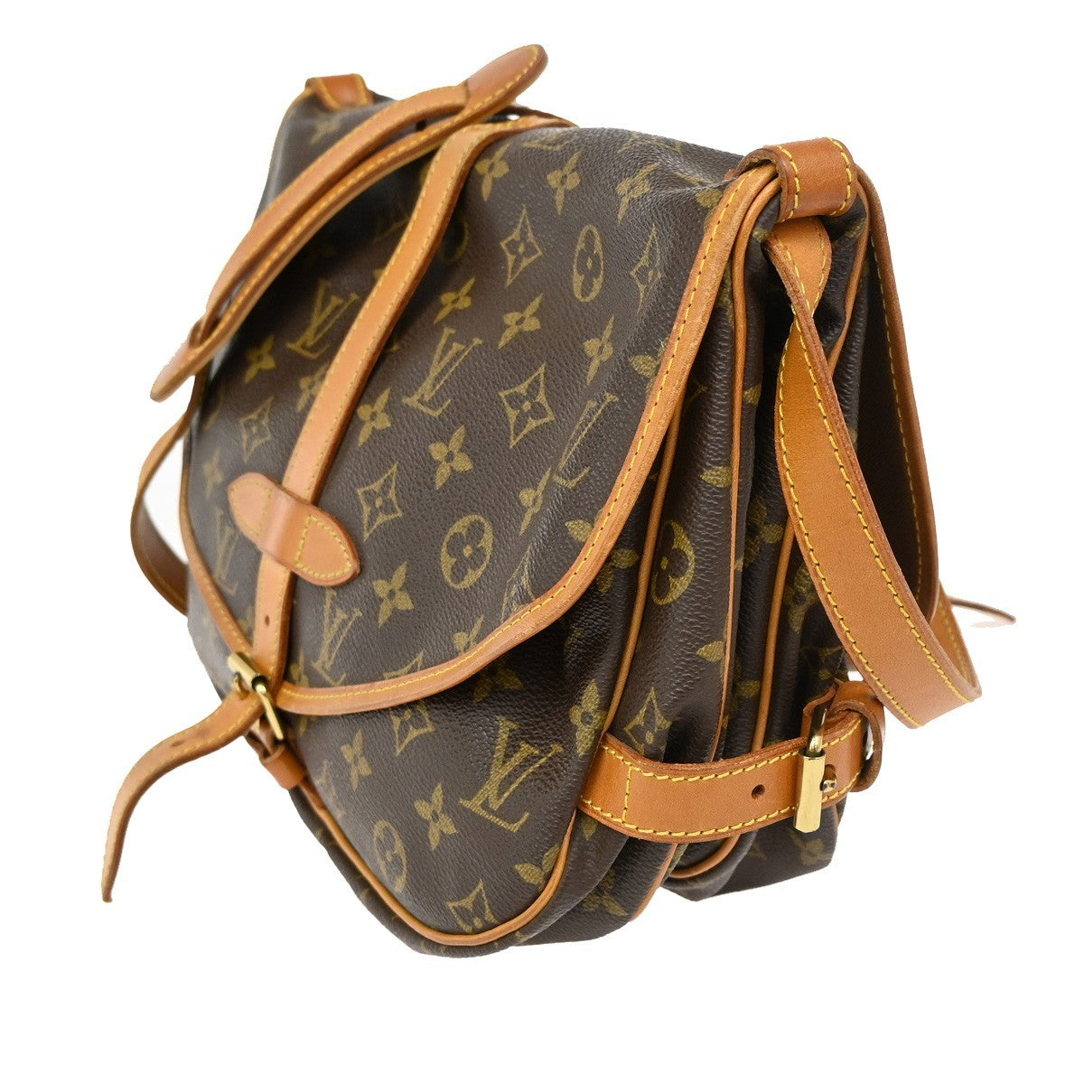 Louis Vuitton Saumur Handbag Monogram Canvas