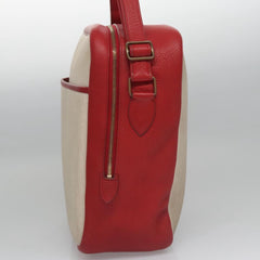 Hermes Victoria Messenger Bag Toile with Leather