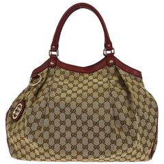 Gucci Sukey Tote GG Canvas with Leather