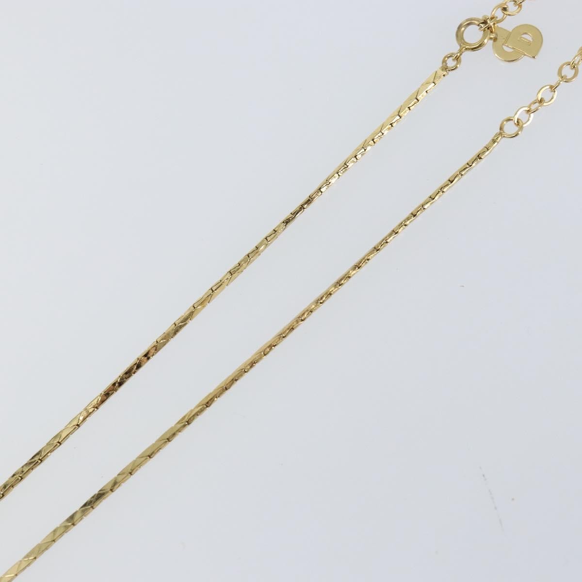 Christian Dior CD Logo necklace Metal
