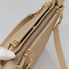 Bally Vintage Chain Shoulder Bag Quilted Leather