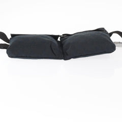 Gucci Vintage Double Belt Bag GG Canvas with Leather