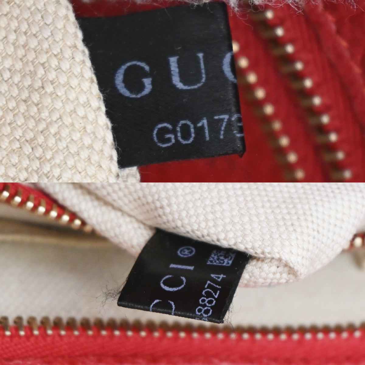 Gucci Swing Crossbody Bag Pebbled Leather