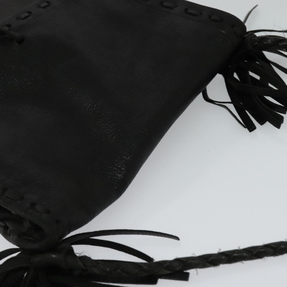 Prada Fringe Flap Crossbody Bag Leather