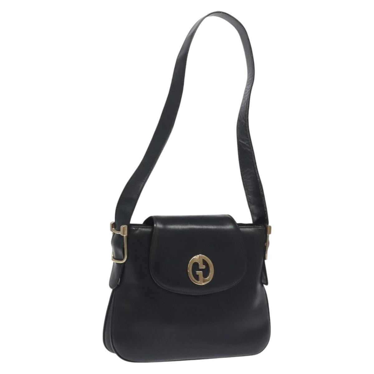 Gucci Vintage Flap Shoulder Bag Leather