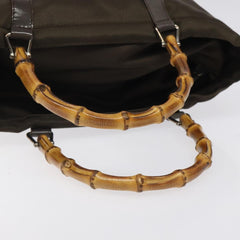 Gucci Vintage Bamboo Handle Tote Nylon