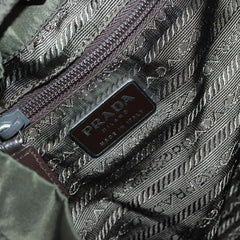 Prada Corsaire Backpack Embroidered Quilted Denim