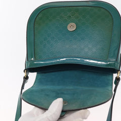 Gucci Vintage Flap Shoulder Bag Patent Leather