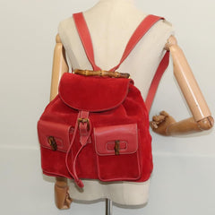 Gucci Bamboo Tassel Backpack Suede