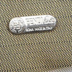 Fendi FENDI Logo Clutch Leather