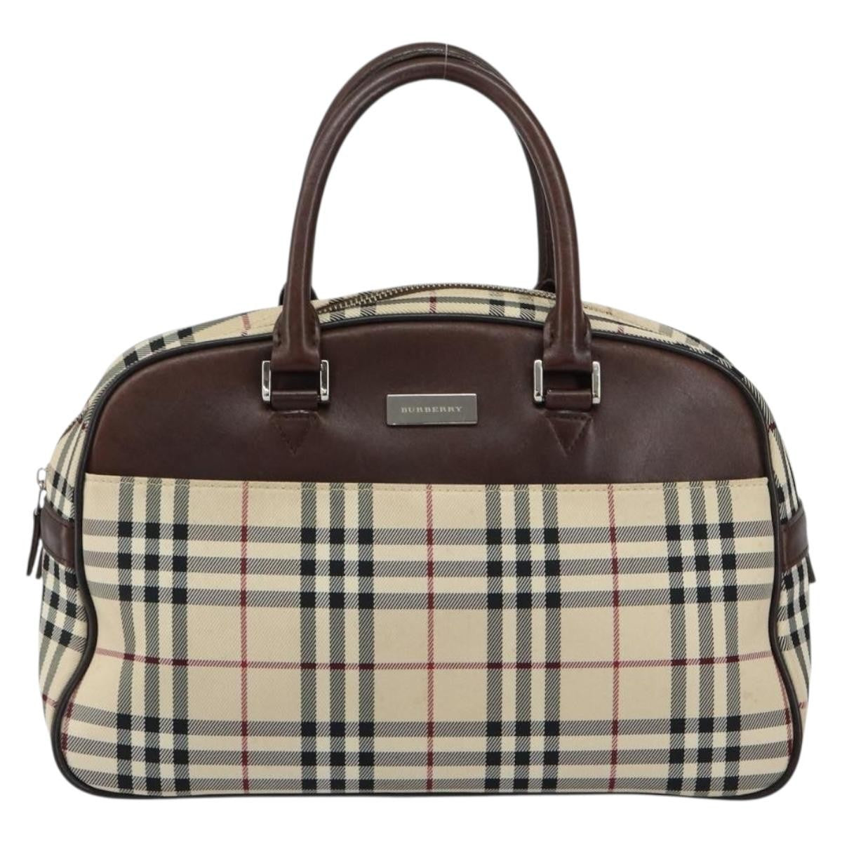 Burberry Nova Check Bowling Bag Canvas