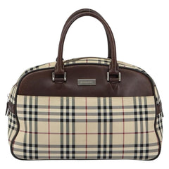 Burberry Nova Check Bowling Bag Canvas
