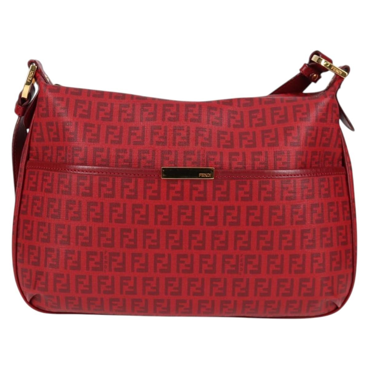 Fendi Front Pocket Messenger Bag Zucchino Coated Canvas