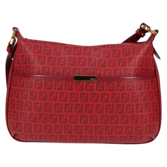 Fendi Front Pocket Messenger Bag Zucchino Coated Canvas