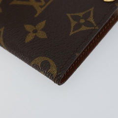 Louis Vuitton Porte Cartes Pression Card Case Monogram Canvas