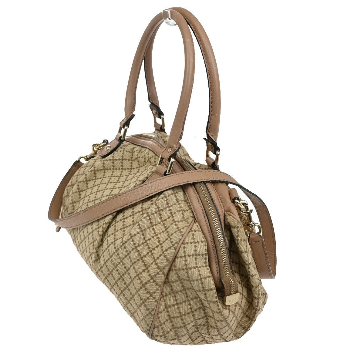 Gucci Sukey Convertible Boston Bag Diamante Canvas