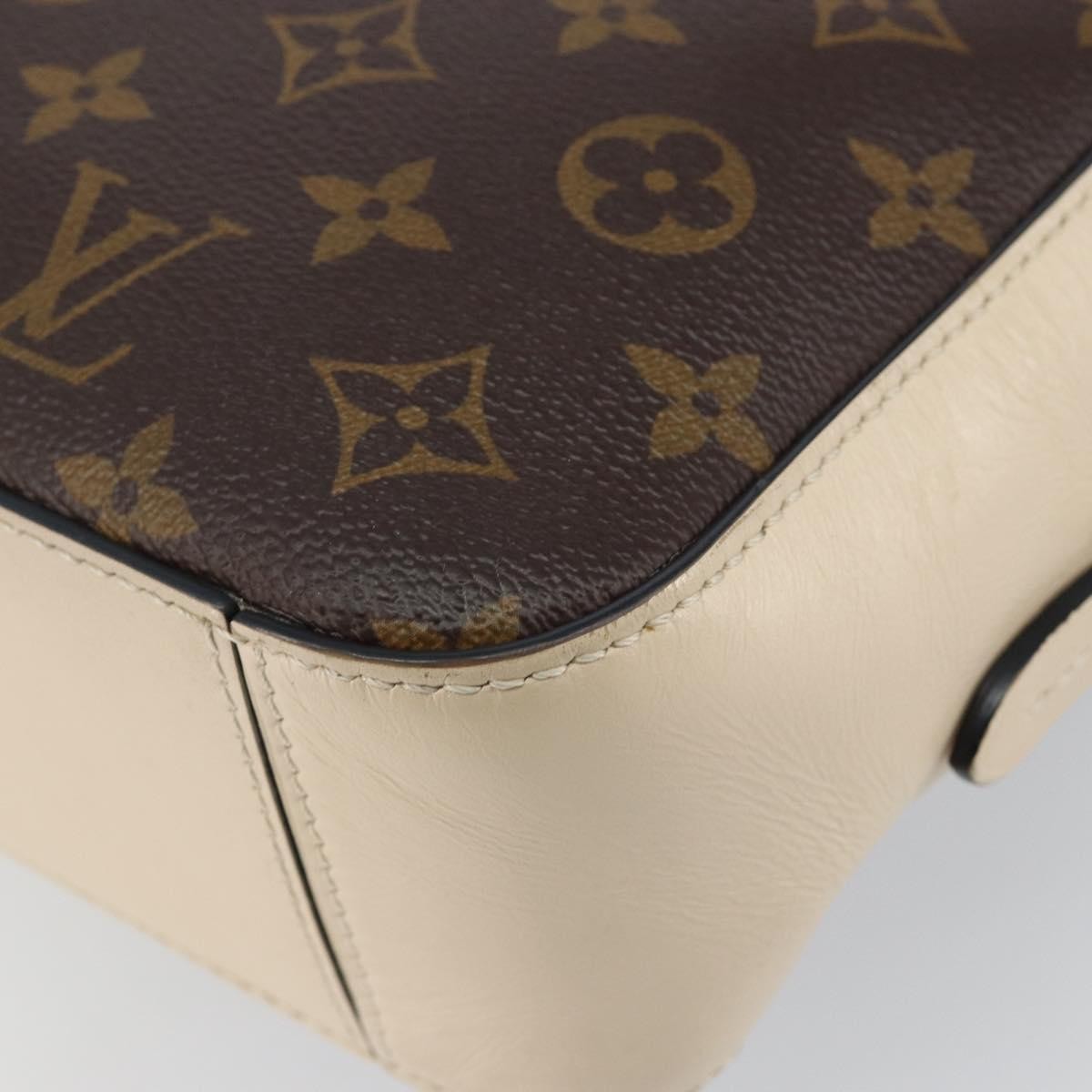 Louis Vuitton Saintonge Handbag Monogram Canvas with Leather