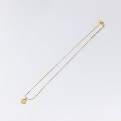 Christian Dior CD Pendant Necklace Gold-plated